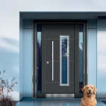 Diagonal Metal Aksanlı Çift Kompozit Kapı Modeli YC 109