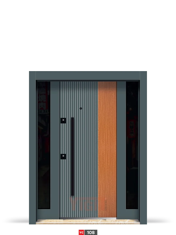 Çift Panelli Modern Kompozit Kapı Modeli YC 105