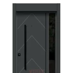 Geometrik Cam Panelli Kompozit Kapı Modeli YC 80