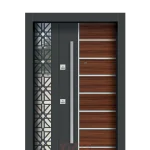 Kompozit Panel ve Dekoratif Izgaralı Kapı Modeli YC 88