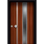 Zengin Ahşap Desenli Kompozit Kapı Modeli YC 99